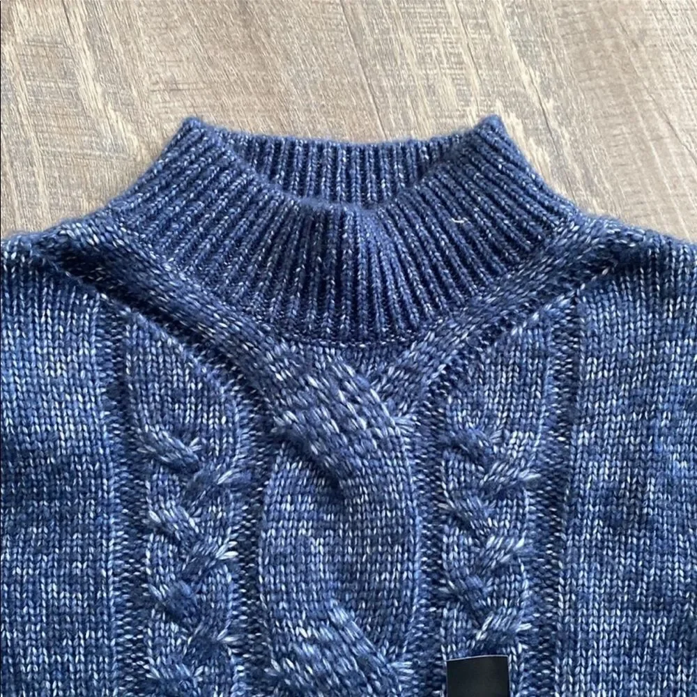 Banana Republic Cozy Cable Mock-Neck Sweater - Picture 4 of 9